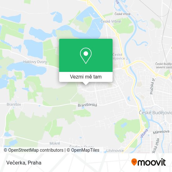 Večerka mapa