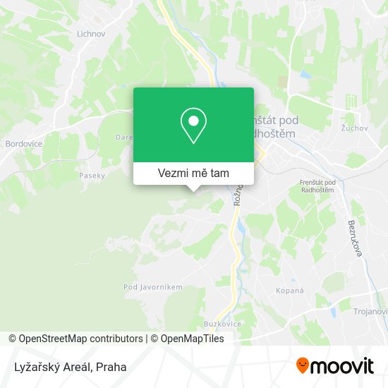 Lyžařský Areál mapa