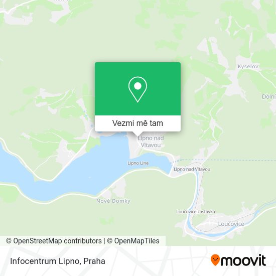 Infocentrum Lipno mapa