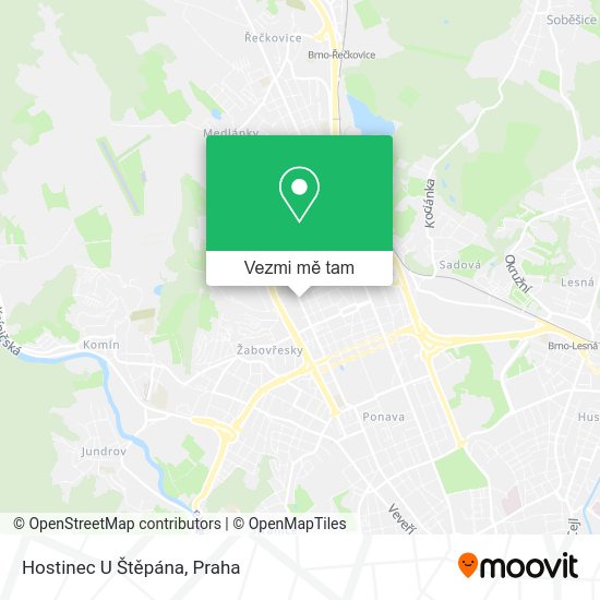 Hostinec U Štěpána mapa