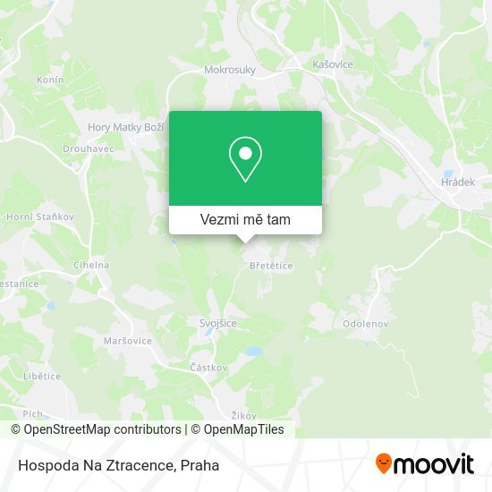 Hospoda Na Ztracence mapa