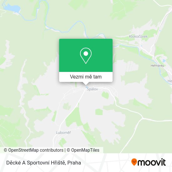 Děcké A Sportovní Hřiště mapa