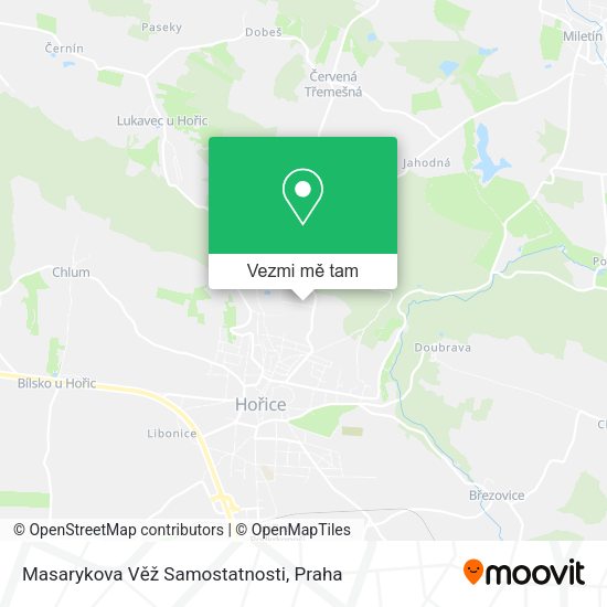 Masarykova Věž Samostatnosti mapa