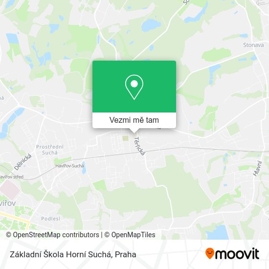 Základní Škola Horní Suchá mapa