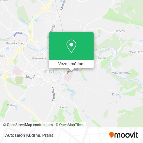 Autosalon Kudrna mapa