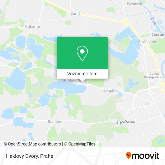 Haklovy Dvory mapa