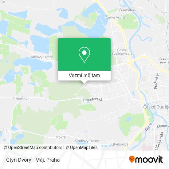 Čtyři Dvory - Máj mapa