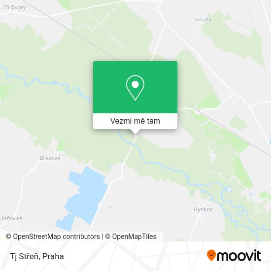Tj Střeň mapa