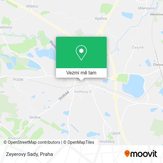 Zeyerovy Sady mapa