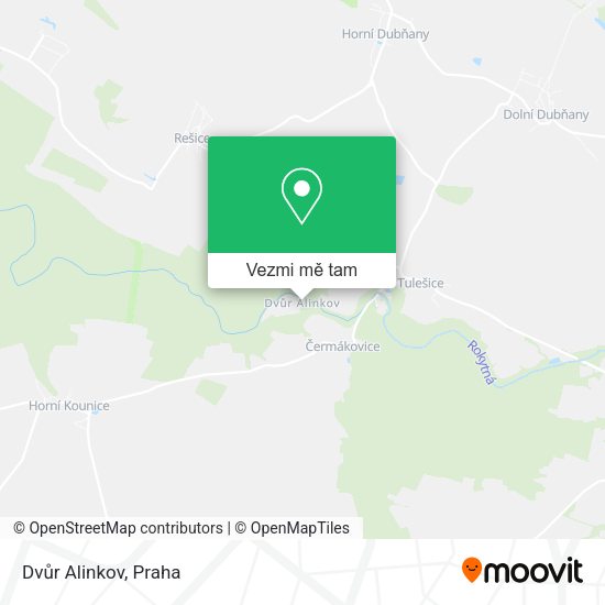 Dvůr Alinkov mapa