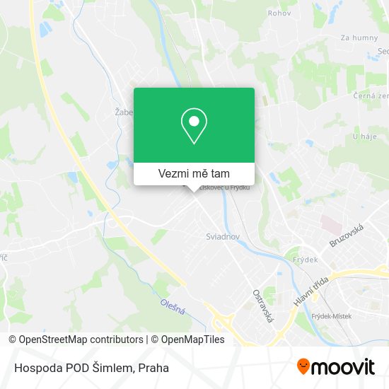 Hospoda POD Šimlem mapa
