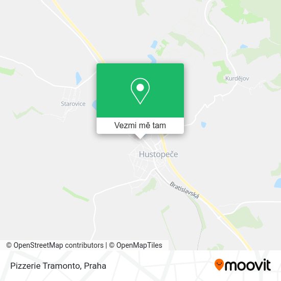 Pizzerie Tramonto mapa