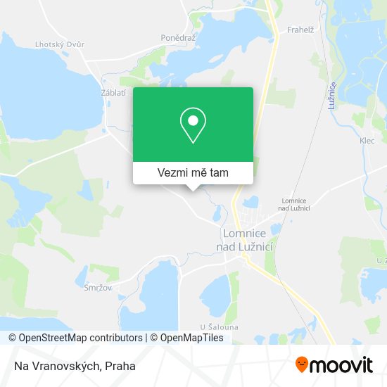 Na Vranovských mapa