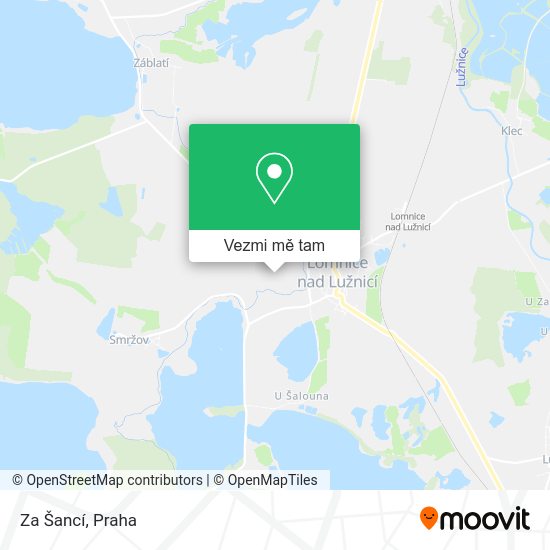 Za Šancí mapa
