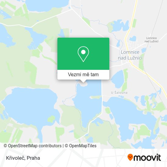 Křivoleč mapa