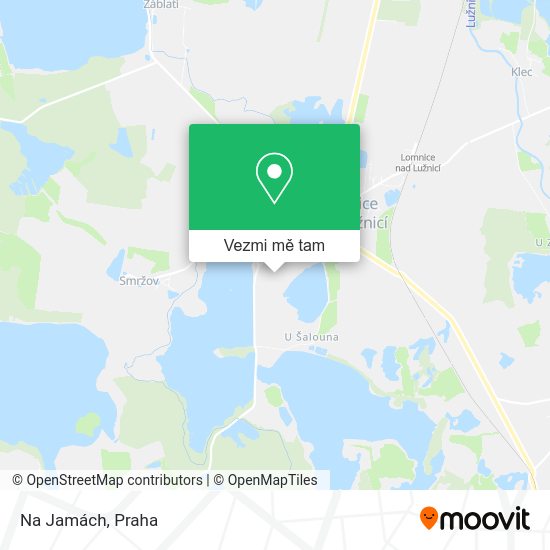 Na Jamách mapa