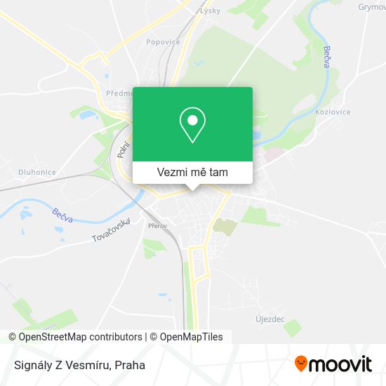 Signály Z Vesmíru mapa