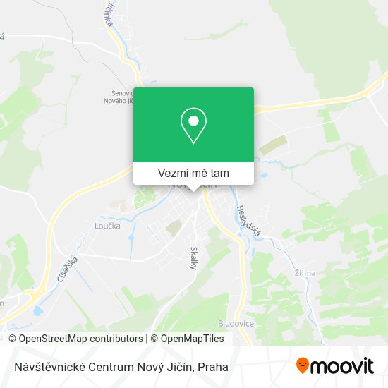 Návštěvnické Centrum Nový Jičín mapa