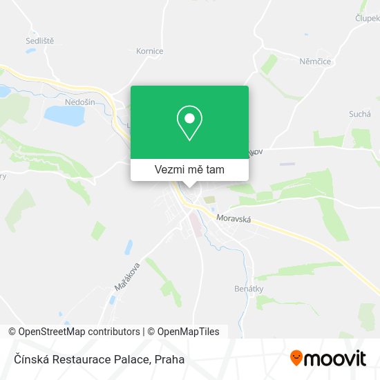 Čínská Restaurace Palace mapa