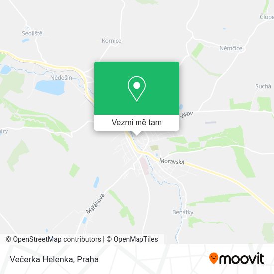 Večerka Helenka mapa