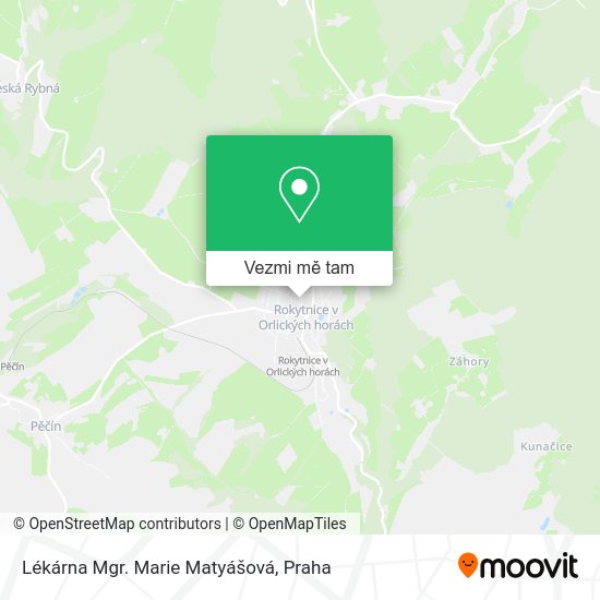 Lékárna Mgr. Marie Matyášová mapa