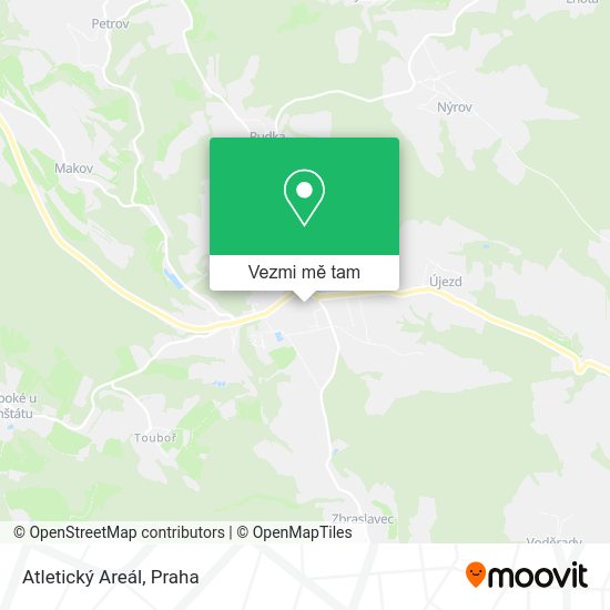 Atletický Areál mapa