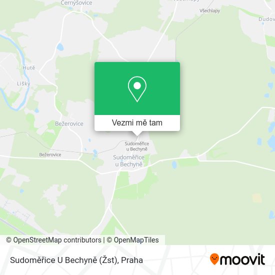 Sudoměřice U Bechyně (Žst) mapa
