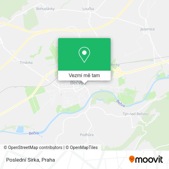 Poslední Sirka mapa