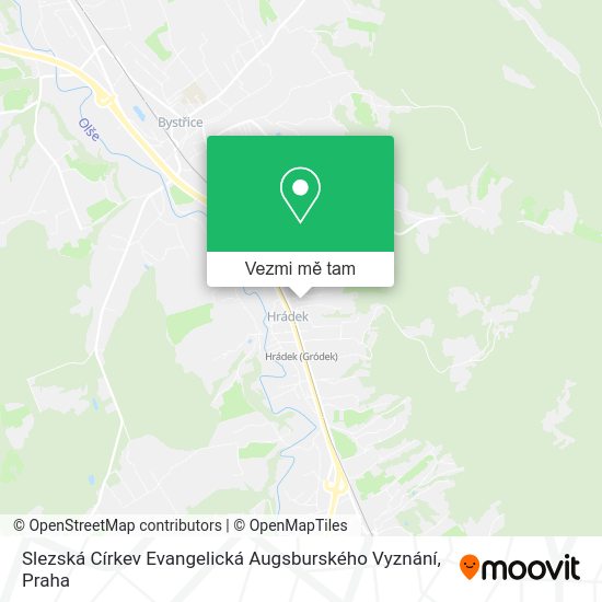 Slezská Církev Evangelická Augsburského Vyznání mapa