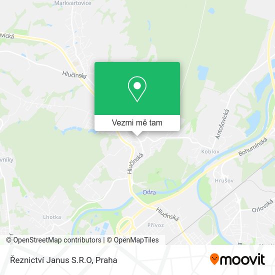 Řeznictví Janus S.R.O mapa