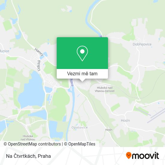 Na Čtvrtkách mapa