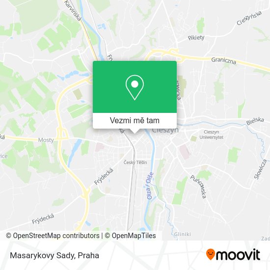 Masarykovy Sady mapa