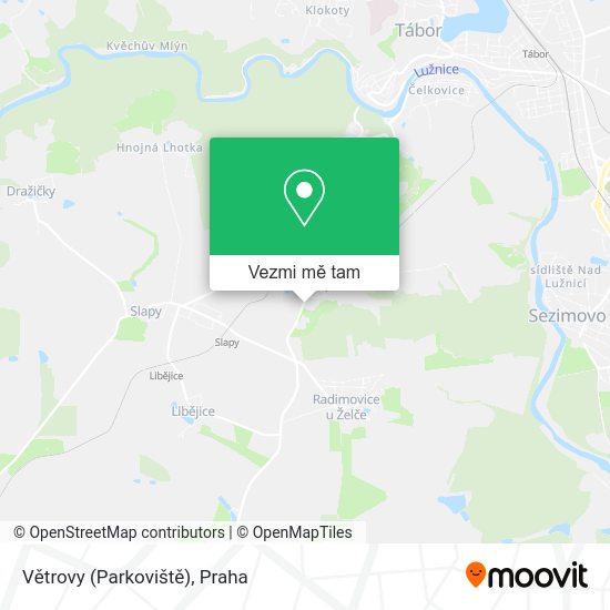 Větrovy (Parkoviště) mapa