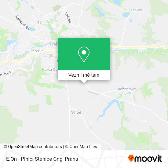 E.On - Plnicí Stanice Cng mapa