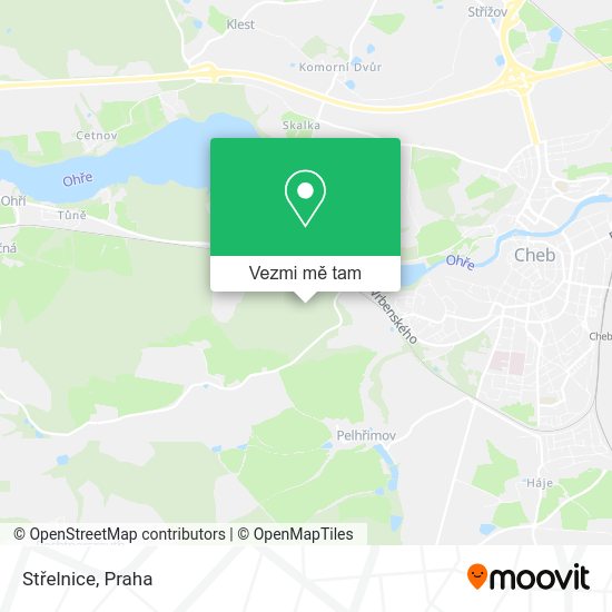 Střelnice mapa