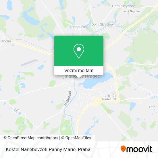 Kostel Nanebevzetí Panny Marie mapa