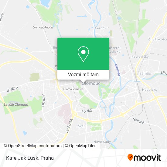 Kafe Jak Lusk mapa