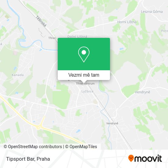 Tipsport Bar mapa