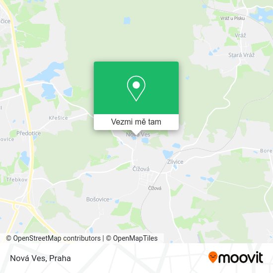 Nová Ves mapa