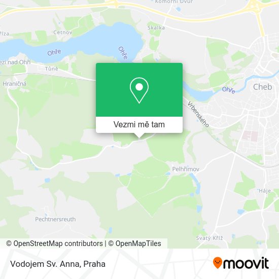 Vodojem Sv. Anna mapa