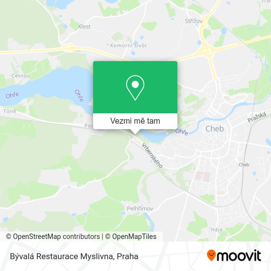 Bývalá Restaurace Myslivna mapa