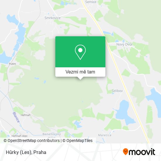 Hůrky (Les) mapa