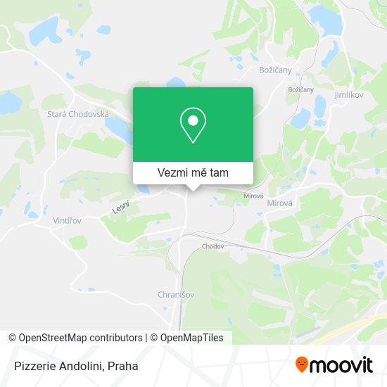Pizzerie Andolini mapa