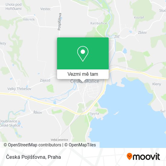 Česká Pojišťovna mapa
