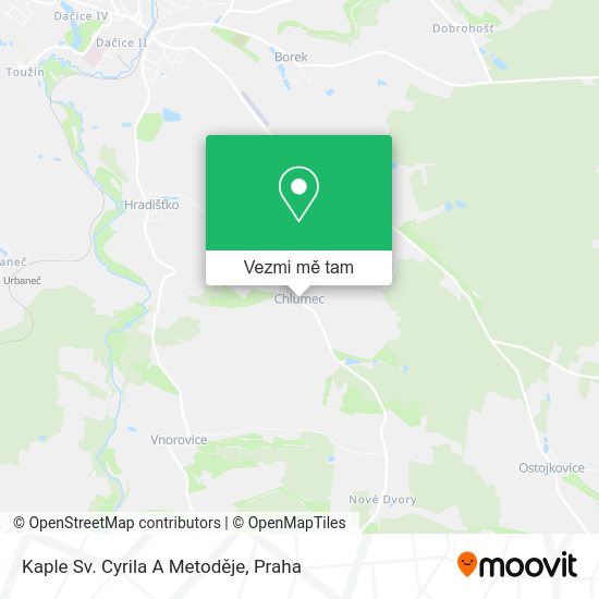 Kaple Sv. Cyrila A Metoděje mapa