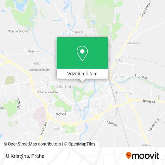 U Kristýna mapa