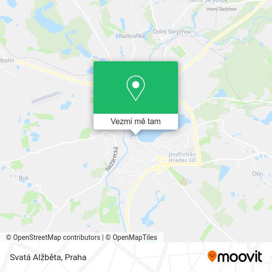 Svatá Alžběta mapa