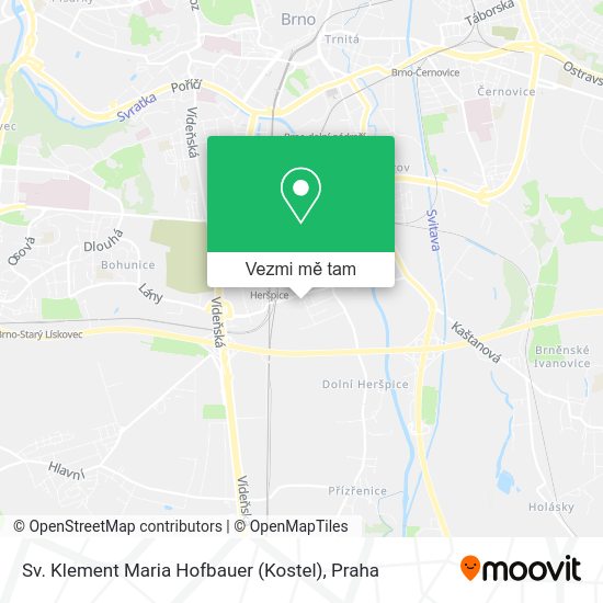 Sv. Klement Maria Hofbauer (Kostel) mapa