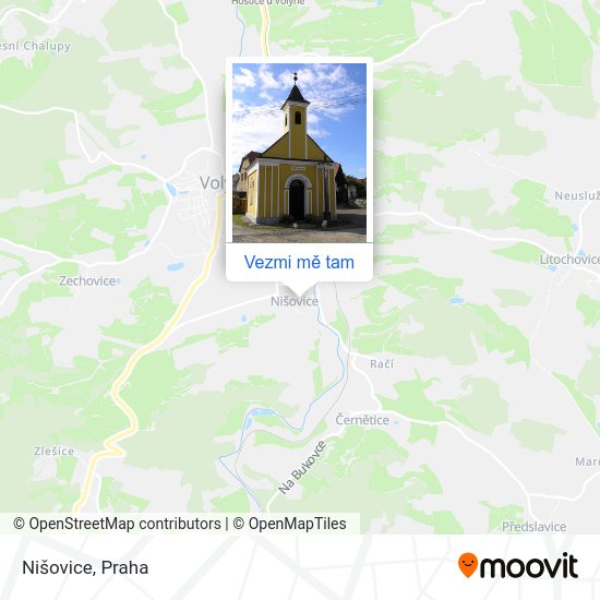Nišovice mapa