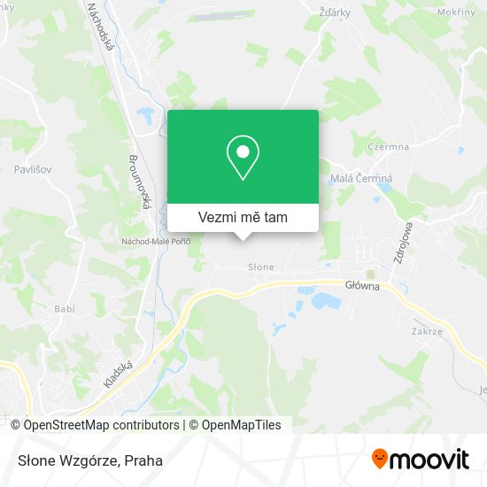 Słone Wzgórze mapa